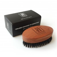 Military Hair Brush with Pure Black Bristle